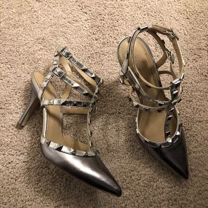 BCBGeneration Shoes - BCBG Silver stud heels BCBGeneration Shoes - BCBG Silver stud heels